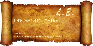 László Erika névjegykártya